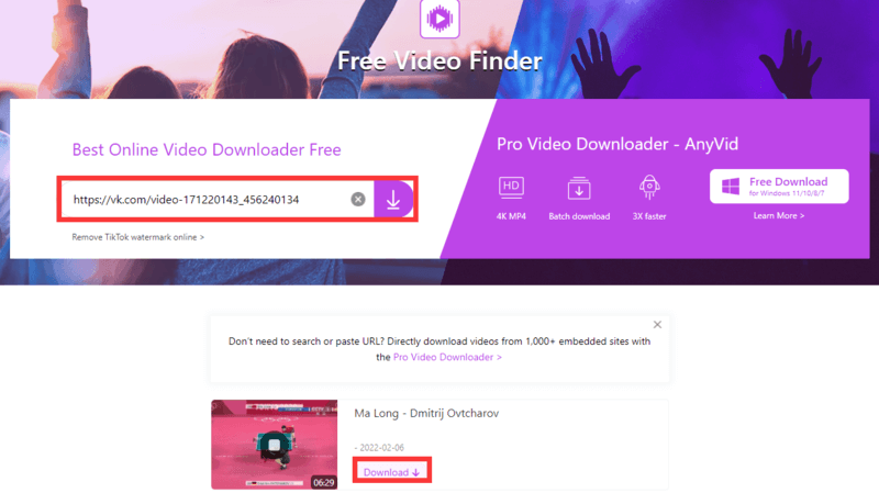 Free Downloading VK Videos with AmoyShare