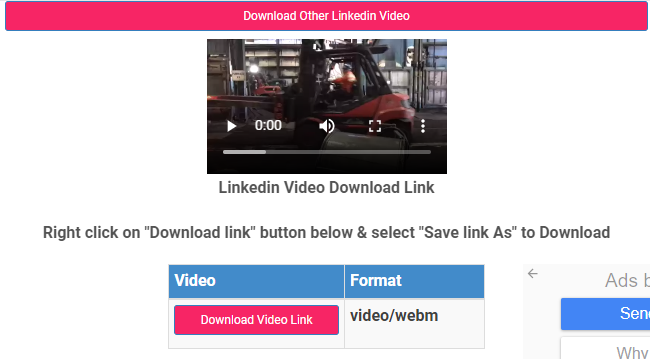 Download LinkedIn Videos with Experts PHP