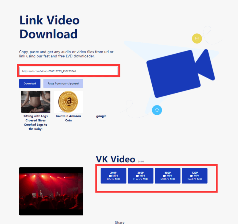 Free Downloading VK Videos with Link Video Download