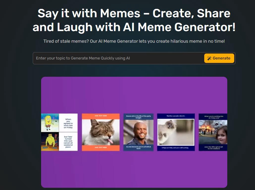 Simplified AI Meme Generator